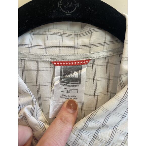 The North Face Mens Casual Striped Short Sleeve Button Down Size Large Cotton - Picture 2 of 7